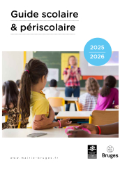 Couverture de la plaquette Guide scolaire 2025-2026