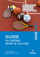 Couverture de la plaquette Guide du chèque sport & culture