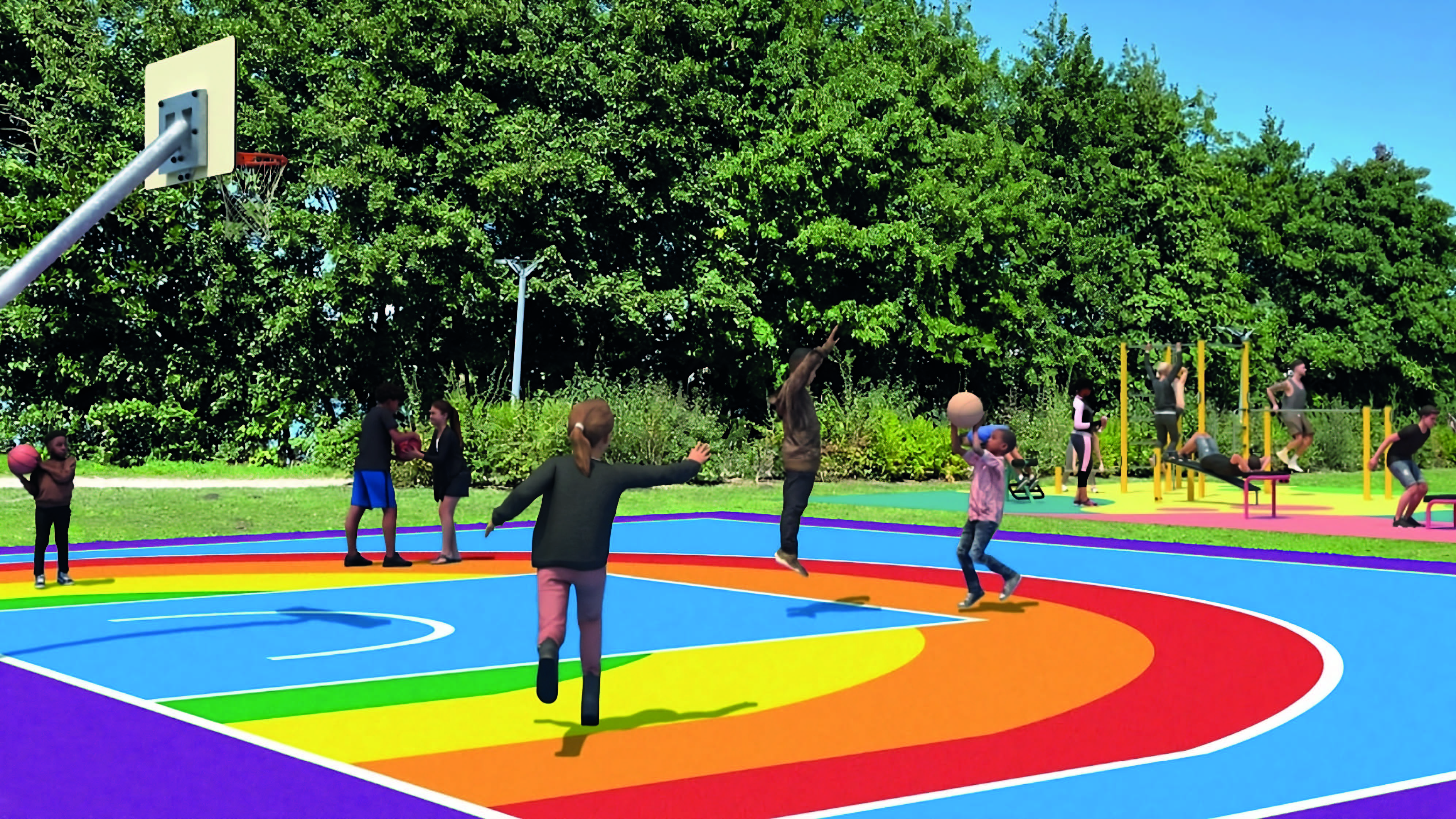 Mini-golf dans le parc Treulon